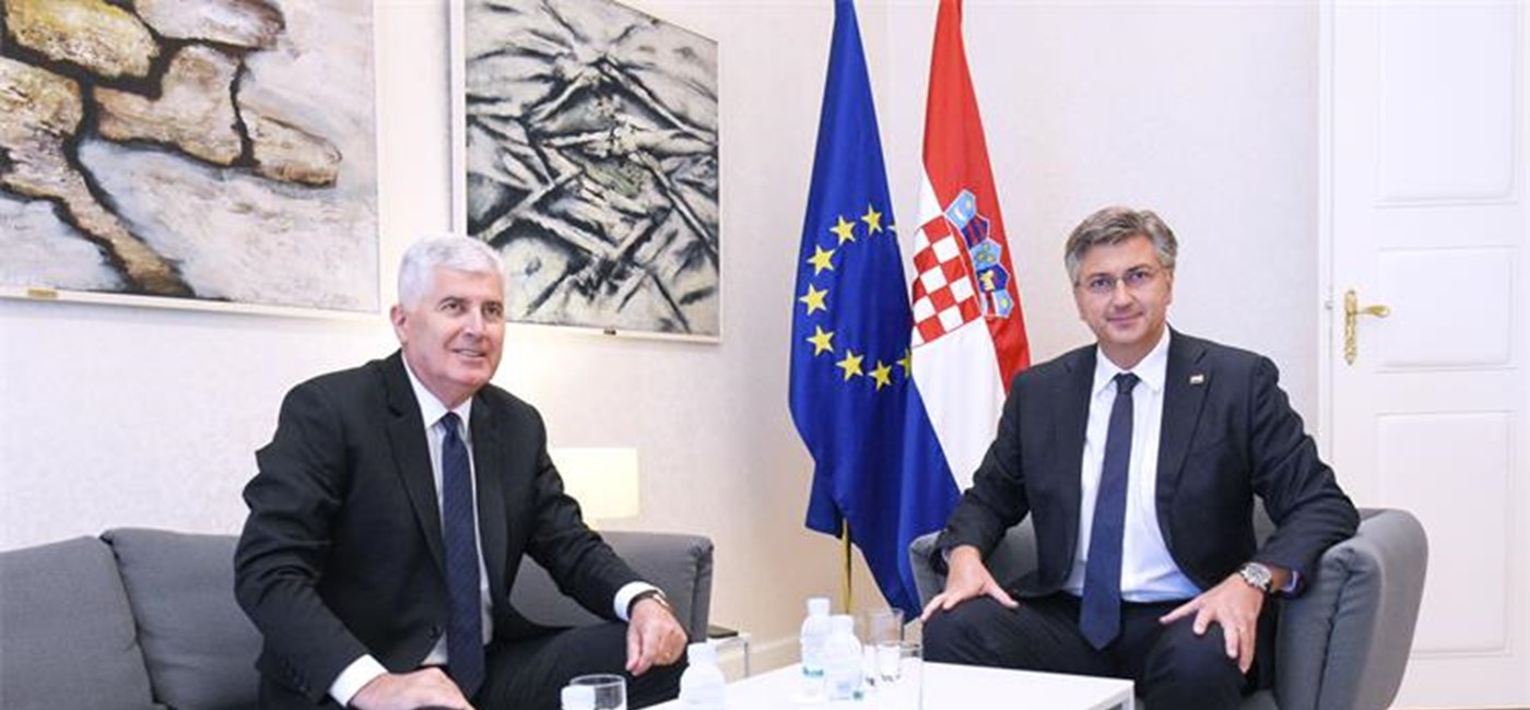 Plenković, Čović talk current situation in Bosnia: equal representation of Croats common priority